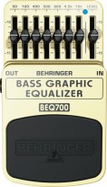 Behringer BEQ700 - 7-Band Graphic Equalizer Foot Pedal for Bass