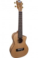 Lanikai LQA-CCA Concert Ukulele With Fishman Preamp Quilt Ash