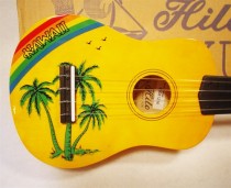 Hilo 2649 Hawaiian Palm Tree Motif Soprano Ukulele
